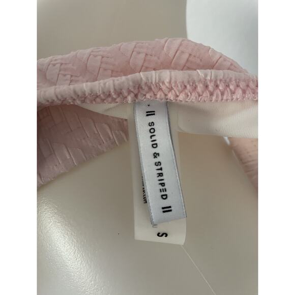 Solid & Striped Swim Pullover Bikini Top Textured Swimwear - Picture 7 of 8